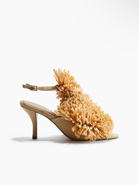 H&M Shoes - Limited Edition Pom-Pom High Heel Sandals